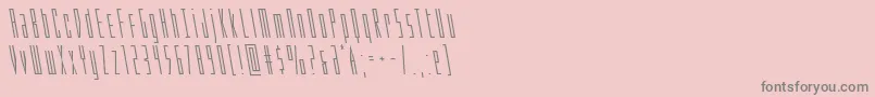 Phantaconleft Font – Gray Fonts on Pink Background