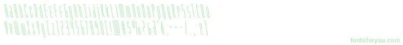 Saiba mais sobre a fonte Phantaconleft Fonte Phantaconleft – fontes verdes em um fundo branco
