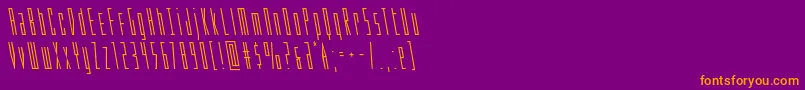 Phantaconleft Font – Orange Fonts on Purple Background