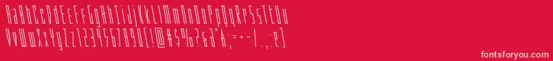 Phantaconleft Font – Pink Fonts on Red Background