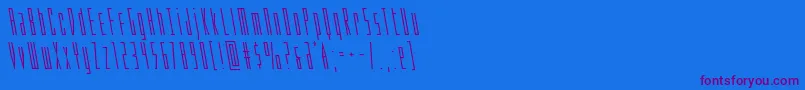 En savoir plus sur la police Phantaconleft Police Phantaconleft – polices violettes sur fond bleu