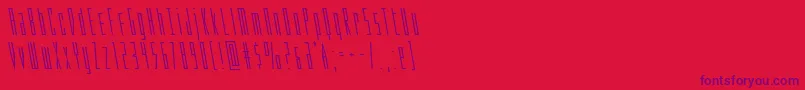 Phantaconleft Font – Purple Fonts on Red Background
