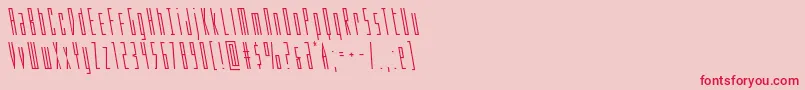 Phantaconleft Font – Red Fonts on Pink Background