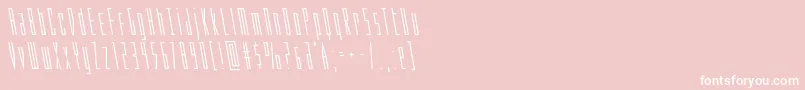 フォントPhantaconleft – ピンクの背景に白い文字