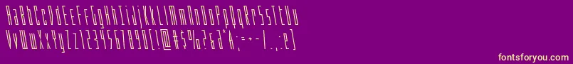 Phantaconleft Font – Yellow Fonts on Purple Background