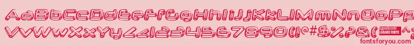 Neurochr Font – Red Fonts on Pink Background