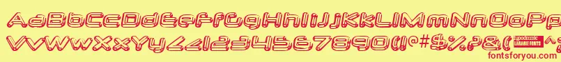 Neurochr Font – Red Fonts on Yellow Background