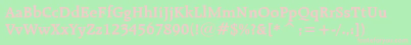 RaleighBoldBt Font – Pink Fonts on Green Background