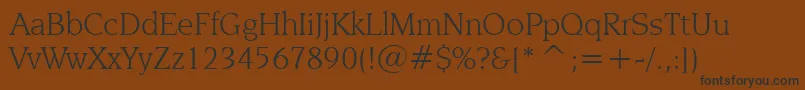 NovareseBookBt Font – Black Fonts on Brown Background