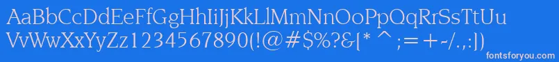 Шрифт NovareseBookBt – розовые шрифты на синем фоне