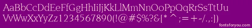 fuente NovareseBookBt – Fuentes Rosadas Sobre Fondo Morado