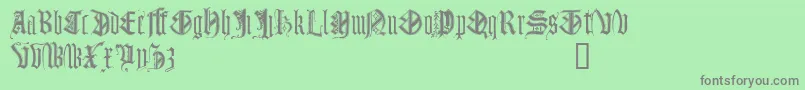 MonumentalGothicDemo Font – Gray Fonts on Green Background