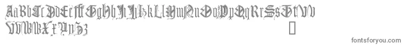 フォントMonumentalGothicDemo – 白い背景に灰色の文字