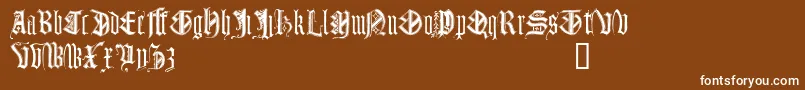 MonumentalGothicDemo Font – White Fonts on Brown Background