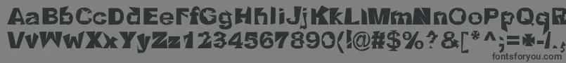 Crackho Font – Black Fonts on Gray Background