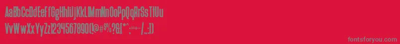 Deutschlander Font – Gray Fonts on Red Background