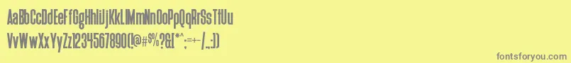 Deutschlander Font – Gray Fonts on Yellow Background