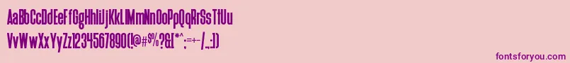 Deutschlander Font – Purple Fonts on Pink Background