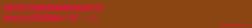 Deutschlander Font – Red Fonts on Brown Background