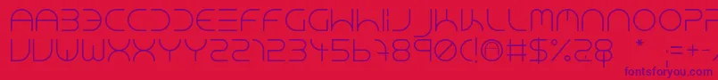 NeonClubMusic Font – Purple Fonts on Red Background