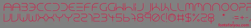 NeonClubMusic Font – Red Fonts on Gray Background