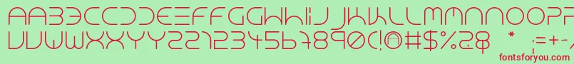 NeonClubMusic Font – Red Fonts on Green Background