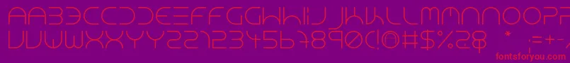 NeonClubMusic Font – Red Fonts on Purple Background