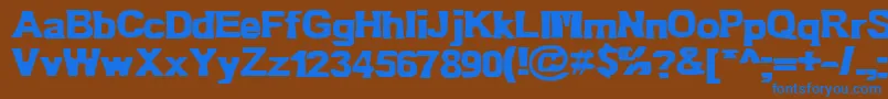 Шрифт Bn Oldfashion – синие шрифты на коричневом фоне