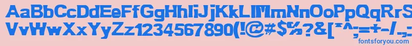 Bn Oldfashion Font – Blue Fonts on Pink Background