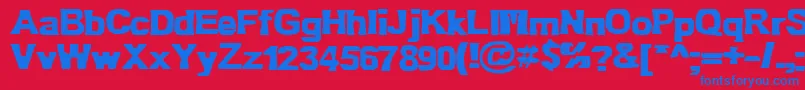 Bn Oldfashion Font – Blue Fonts on Red Background