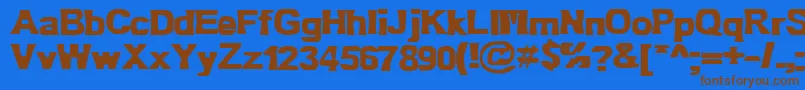 Bn Oldfashion Font – Brown Fonts on Blue Background