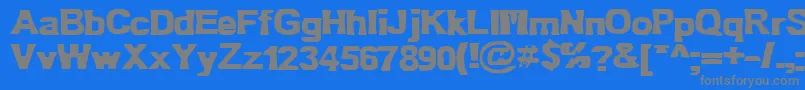 Bn Oldfashion Font – Gray Fonts on Blue Background