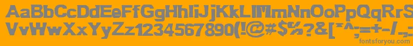 Bn Oldfashion Font – Gray Fonts on Orange Background