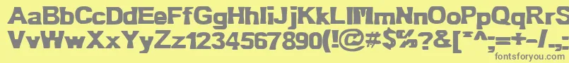 Шрифт Bn Oldfashion – серые шрифты на жёлтом фоне