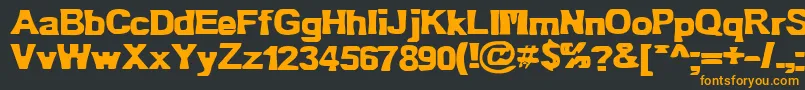 Bn Oldfashion Font – Orange Fonts on Black Background
