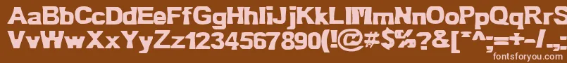 Шрифт Bn Oldfashion – розовые шрифты на коричневом фоне