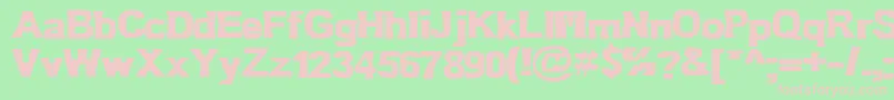 Bn Oldfashion Font – Pink Fonts on Green Background