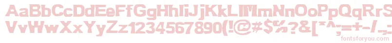Bn Oldfashion-Schriftart – Rosa Schriften auf weißem Hintergrund