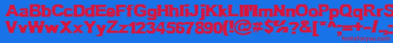 Bn Oldfashion Font – Red Fonts on Blue Background