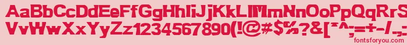 Bn Oldfashion Font – Red Fonts on Pink Background