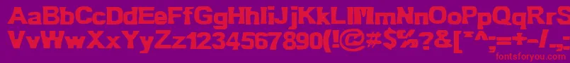 Bn Oldfashion Font – Red Fonts on Purple Background