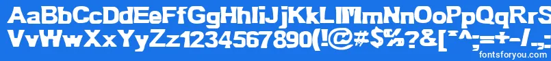 Шрифт Bn Oldfashion – белые шрифты на синем фоне