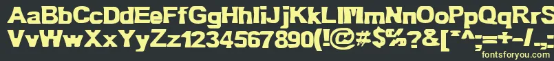Шрифт Bn Oldfashion – жёлтые шрифты на чёрном фоне