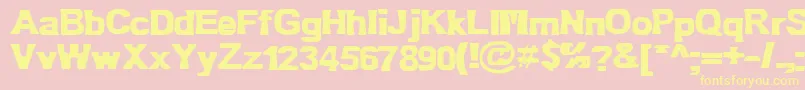 Bn Oldfashion Font – Yellow Fonts on Pink Background