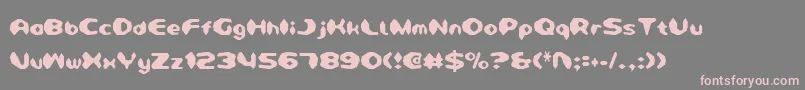 DetonatorCondensed Font – Pink Fonts on Gray Background