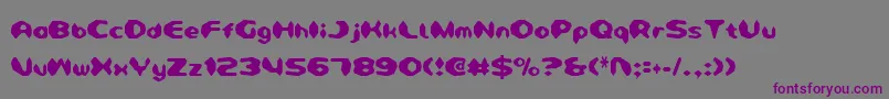 DetonatorCondensed Font – Purple Fonts on Gray Background