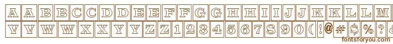 ALatinotitulcmotl Font – Brown Fonts on White Background