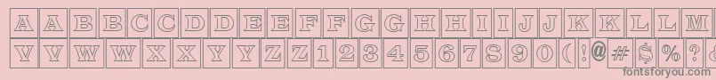 ALatinotitulcmotl Font – Gray Fonts on Pink Background