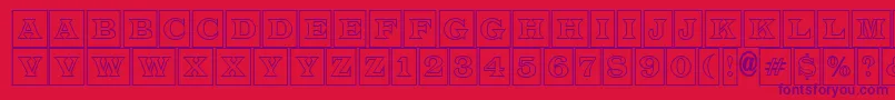 ALatinotitulcmotl Font – Purple Fonts on Red Background