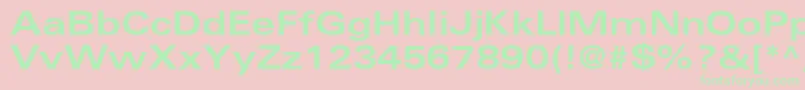 NovaBlackExpandedSsiExtraBoldExpanded Font – Green Fonts on Pink Background